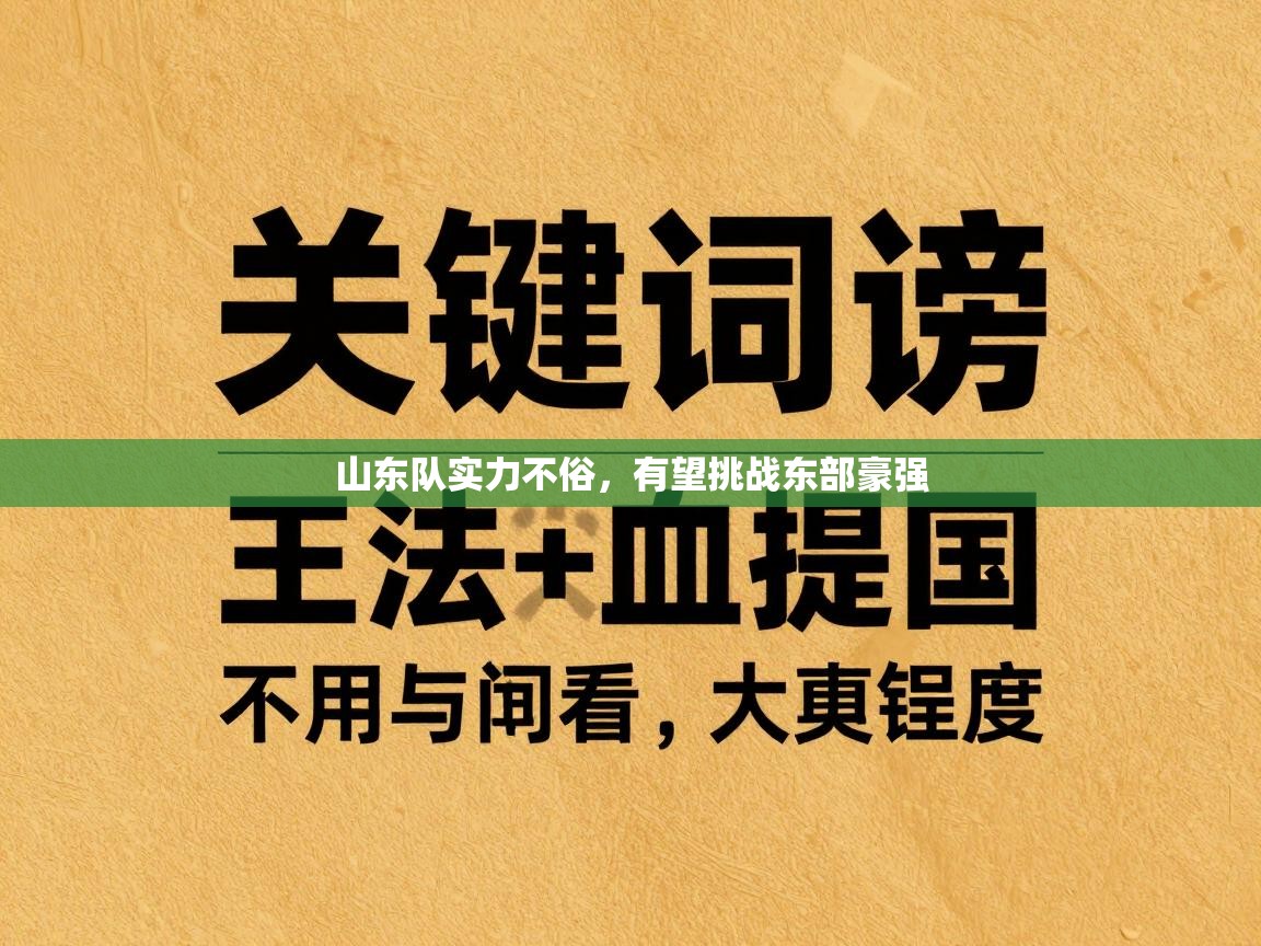 鲸鱼体育app-山东队实力不俗，有望挑战东部豪强  第2张